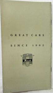 1951 Nash Statesman Owners Manual