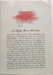 1952 Nash Rambler Owners Manual