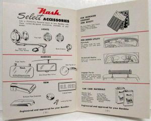 1952 Nash Rambler Owners Manual