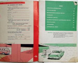 1961 AMC Rambler Classic 6 Ambassador V-8 Owners Manual Care & Operation
