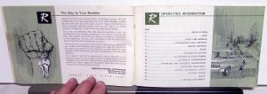 1964 AMC Rambler Classic and Ambassador Owners Manual