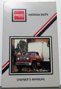 1988 GMC Truck Medium Duty Models Owners Manual F/C Conventional Bus Chassis