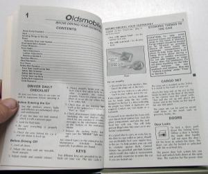 1989 Oldsmobile Trofeo Owners Manual Care & Operation Instructions 22539189
