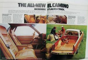 1978 Chevrolet El Camino Features Option Sales Brochure Original