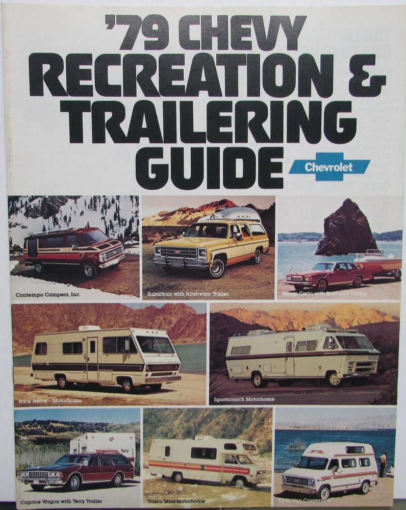 1979 Chevrolet Recreation and Trailering Guide Passover  Passenger Brochure Orig