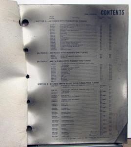 1969 GM Delco Radio Service Manual Repair Cadillac Chevy Buick Olds Chrysler