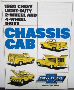 1980 Chevrolet Light Duty 2 4 Wheel Drive Chassis Cab Sales Brochure Original