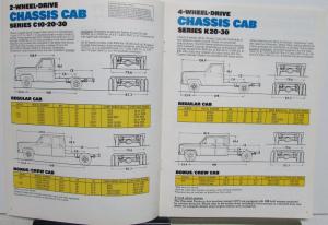 1980 Chevrolet Light Duty 2 4 Wheel Drive Chassis Cab Sales Brochure Original