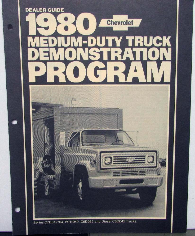 1980 Chevrolet Medium Duty Truck Demonstration Features Sales Folder Original
