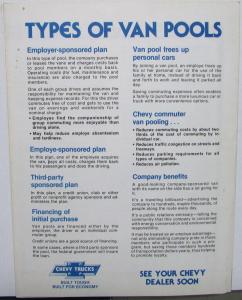 1980 Chevrolet Sportvans Vans Suburbans Bus Chassis Sales Brochure original