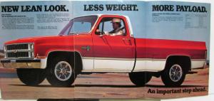 1981 Chevrolet An Important Step Ahead Sales Brochure Original