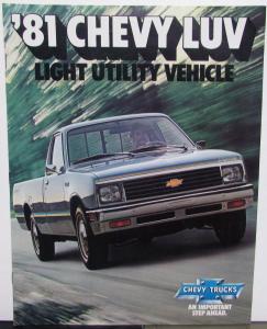 1981 Chevrolet LUV Light Utility Vehicle Sales Brochure Original