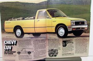 1981 Chevrolet LUV Light Utility Vehicle Sales Brochure Original