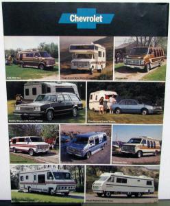 1982 Chevrolet Recreation Trailoring Guide Sales Brochure Original