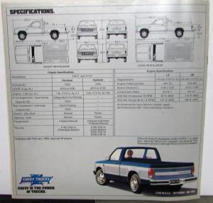 1982 Chevrolet S 10 Tahoe Durango Sport Sales Brochure original