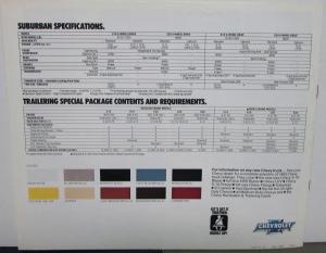 1983 Chevrolet Suburban Sales Brochure Original