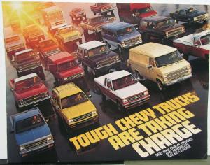 1983 Chevrolet Trucks Sales Brochure Mailer Original