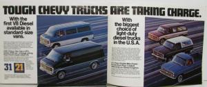 1983 Chevrolet Trucks Sales Brochure Mailer Original