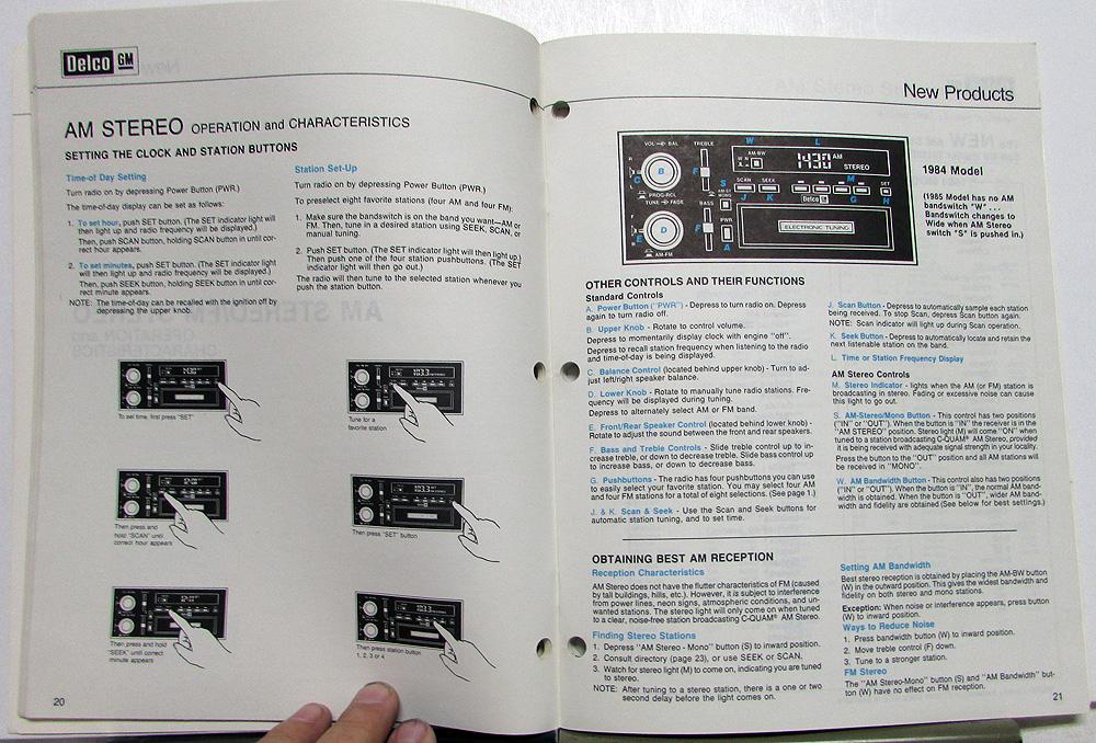 198485 Delco Radio GM Dealer Service Managers Sound Guide Shop Manual Info