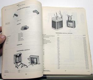 1942-1960 Chevrolet Dealer Radio Parts Catalog Book Antenna Speakers Repair