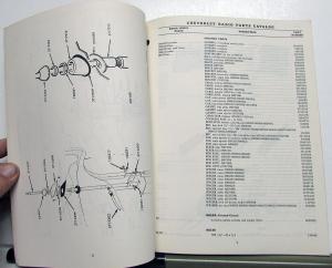 1940-1956 Chevrolet Dealer Radio Parts Catalog Book Antenna Speakers Repair