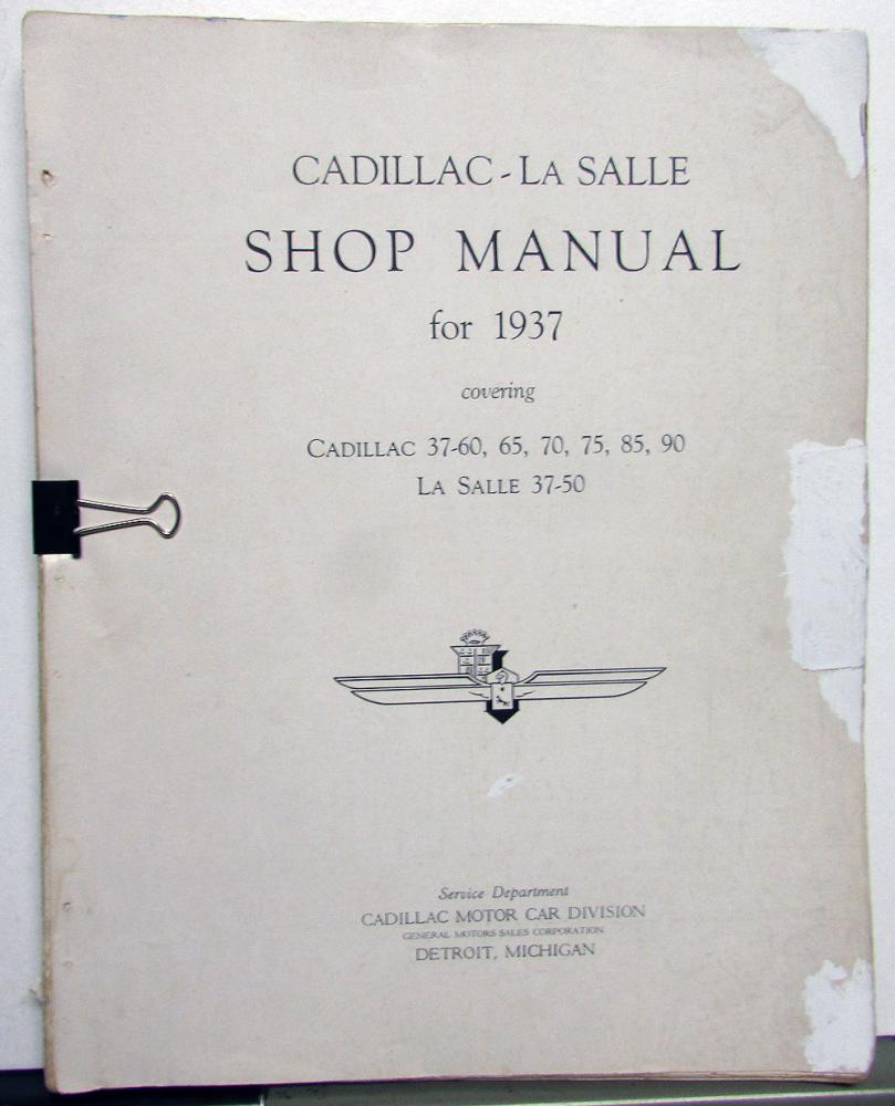 1937 Cadillac ORIGINAL Brochure V-8 Series 60-65 37 