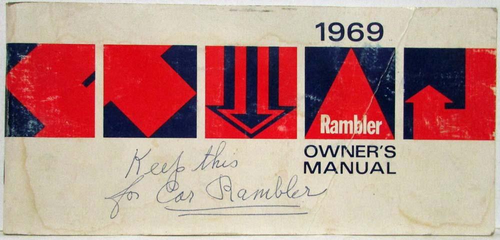 1969 AMC Rambler Owners Manual Care & Operation