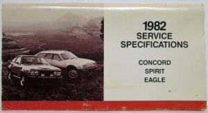1982 AMC Service Specifications - Concord Spirit Eagle