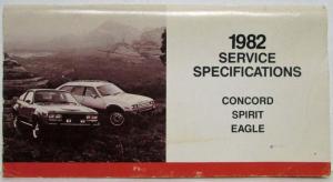 1982 AMC Service Specifications - Concord Spirit Eagle