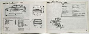 1984 AMC Renault Encore Owners Manual Care & Operation