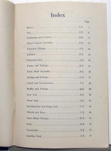 1916 Regal Motor Car Co Dealer Parts Price List Book Models E & ER Original
