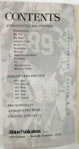 1978 Subaru Football Handbook