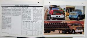 1983 Chevrolet Mediums Trucks Features Specifications Sales Brochure Original
