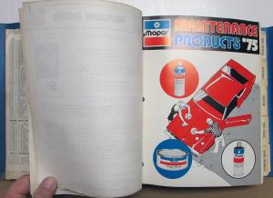 1975 Mopar Parts Book Plymouth Dodge Charger Road Runner Duster Dart