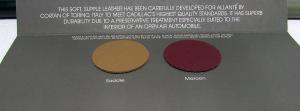 1988 Cadillac Allante Paint Color & Interior Leather Samples Sales Folder Orig
