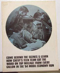 1964 Chevrolet Brochure Chevy Teen Team Mobil Economy Run Fuel Mileage