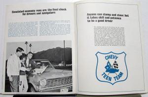 1964 Chevrolet Brochure Chevy Teen Team Mobil Economy Run Fuel Mileage