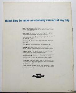 1964 Chevrolet Brochure Chevy Teen Team Mobil Economy Run Fuel Mileage