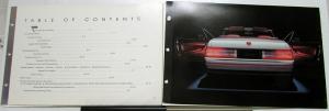 1987 Cadillac Allante Introduction Dealer Album Sales Reference Options Features