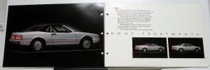 1987 Cadillac Allante Introduction Dealer Album Sales Reference Options Features