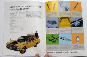 1973 Dodge Car & Truck Trailer Towing Dealer Brochure Charger Dart Pickup Van