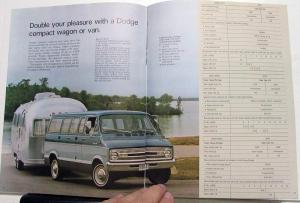 1973 Dodge Car & Truck Trailer Towing Dealer Brochure Charger Dart Pickup Van