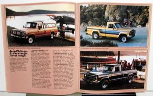 1980 Jeep Pickup Truck Honcho Custom Laredo Specs Features Options Sale Brochure