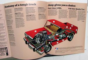 1980 Jeep Pickup Truck Honcho Custom Laredo Specs Features Options Sale Brochure