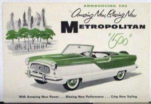 1956 AMC Metropolitan 1500 Announcement Card