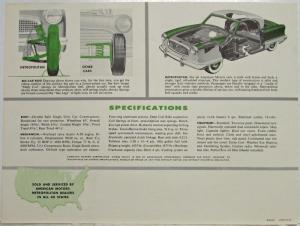 1956 AMC Metropolitan 1500 Worlds Smartest Smaller Car Sales Folder Original