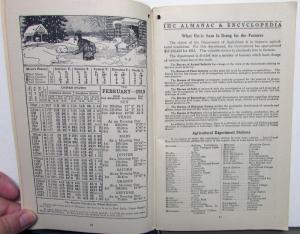 1913 International Harvester Lines IHC Almanac Encyclopedia Dealer Letter Orig