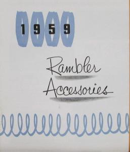 1959 Rambler AMC Accessories Sales Brochure Catalog Original