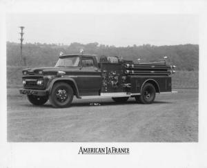 1960 GMC V6 4000 American LaFrance Fire Truck Factory Press Photo 0308