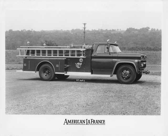 1960 GMC V6 4000 American LaFrance Fire Truck Factory Press Photo 0309